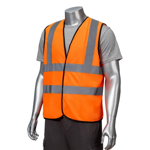 Class 2 3.8oz. Knitted Double Band Reflective Safety Loop & Hook Vest