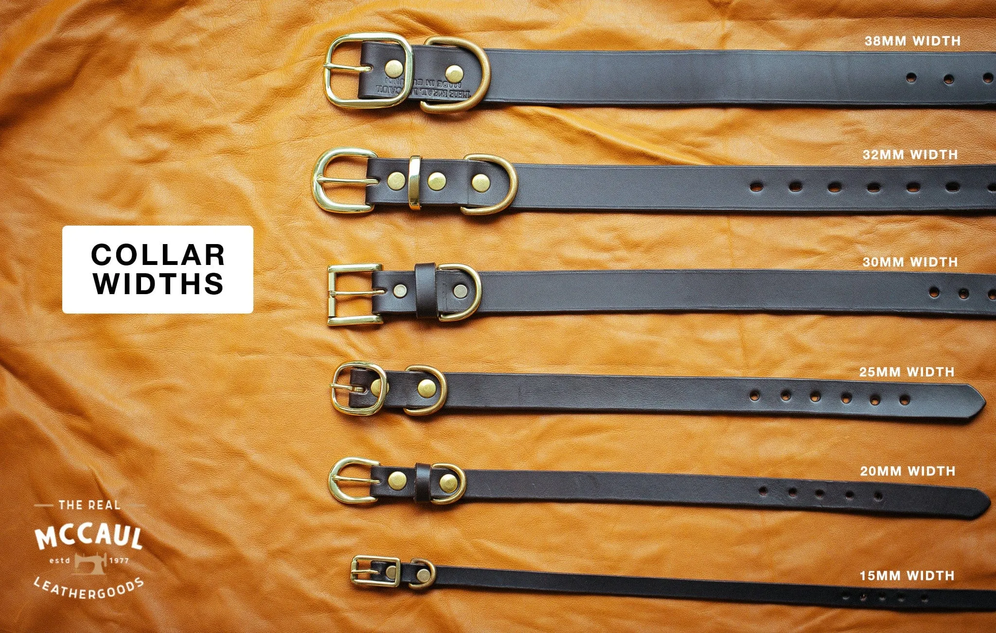 Classic Dog Collar - 18mm - Black