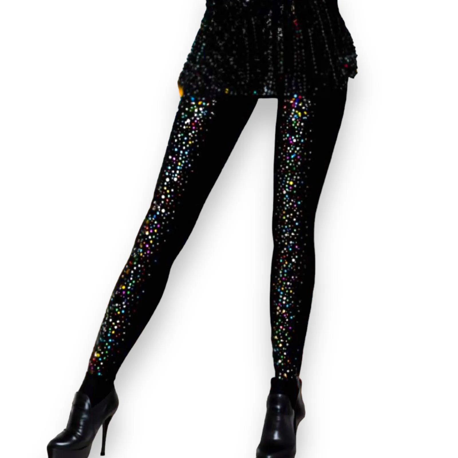 Colorful Bling Rhinestone Tights