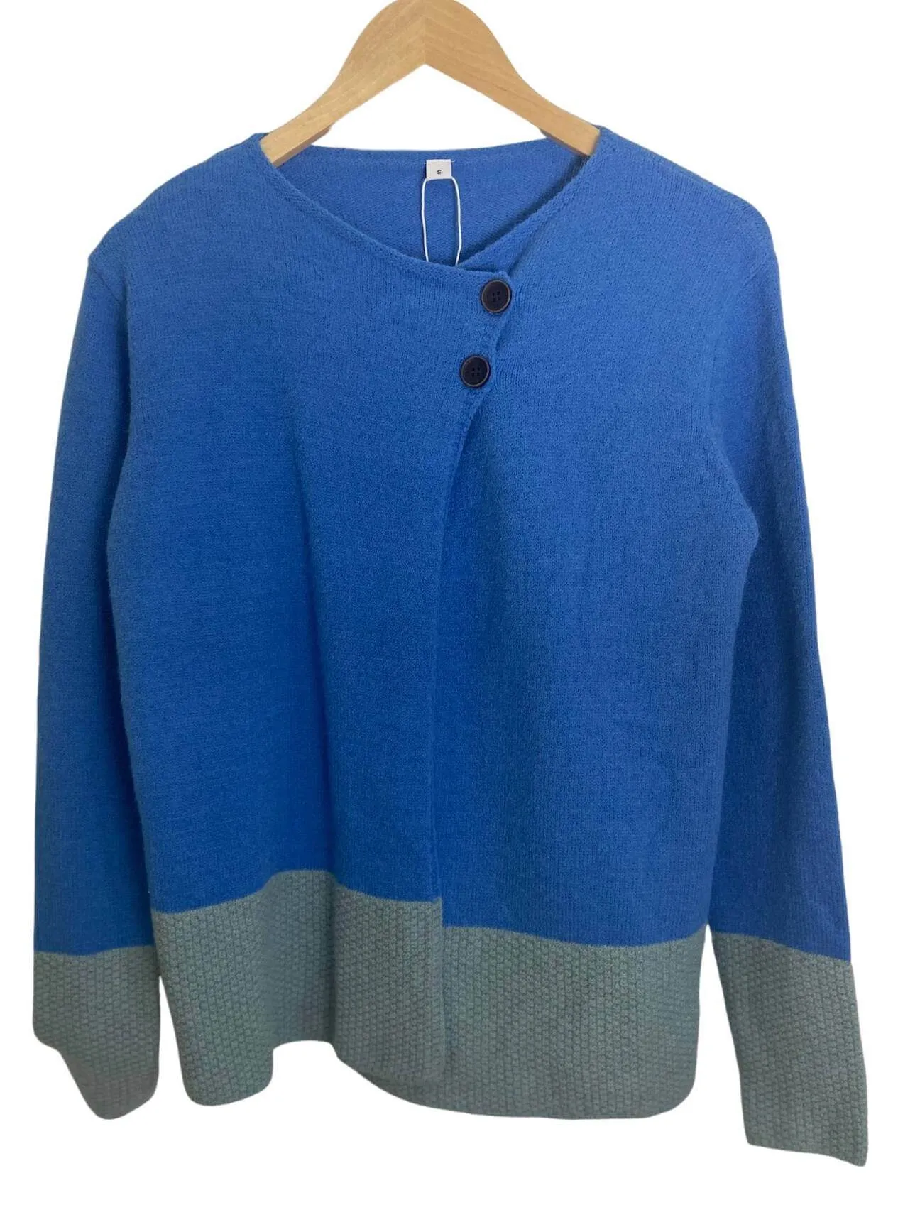 Cool Summer Blue Double Button Cardigan