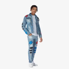 COPPER RIVET Quilted Denim Jacket