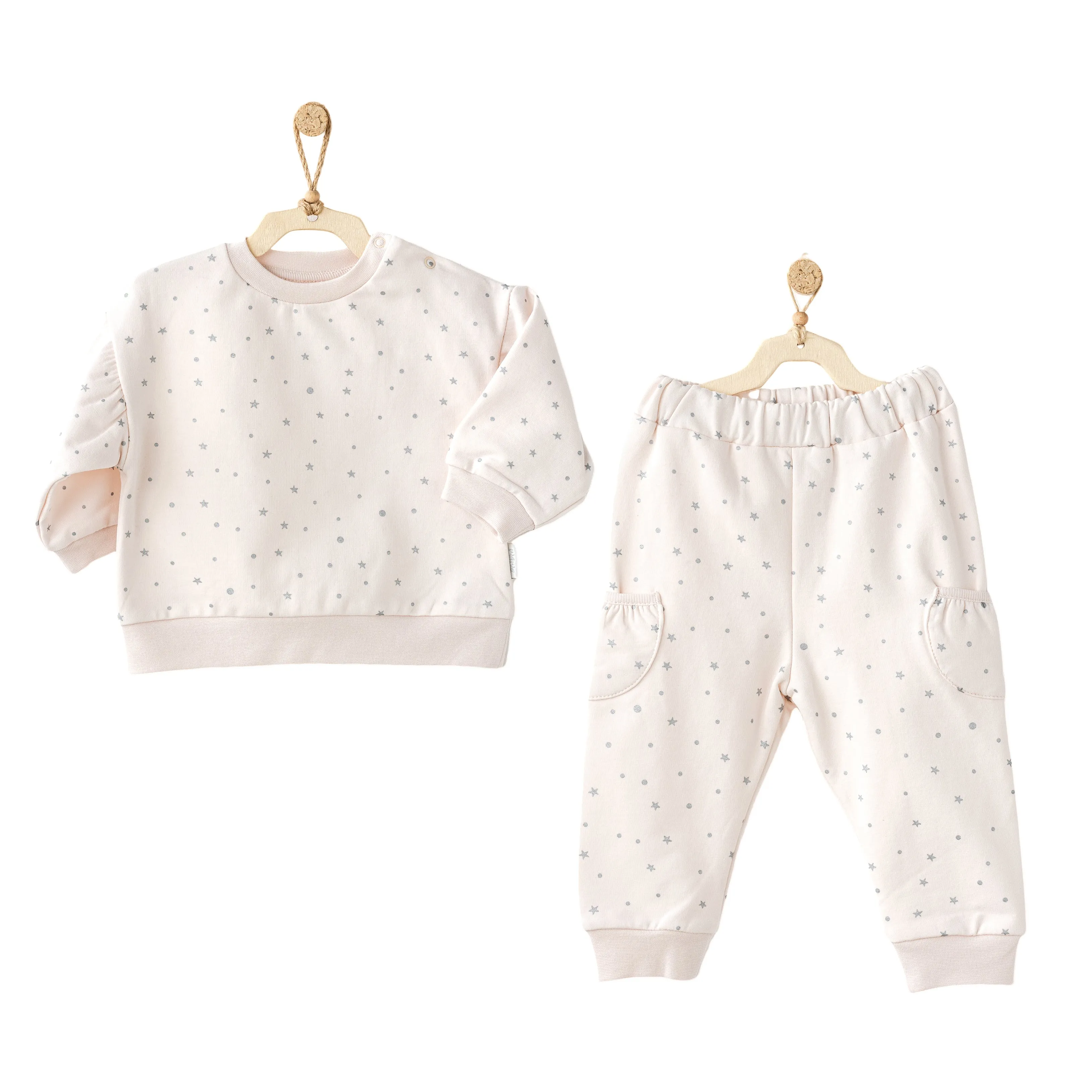 Cream Star Polka Dot Tracksuit