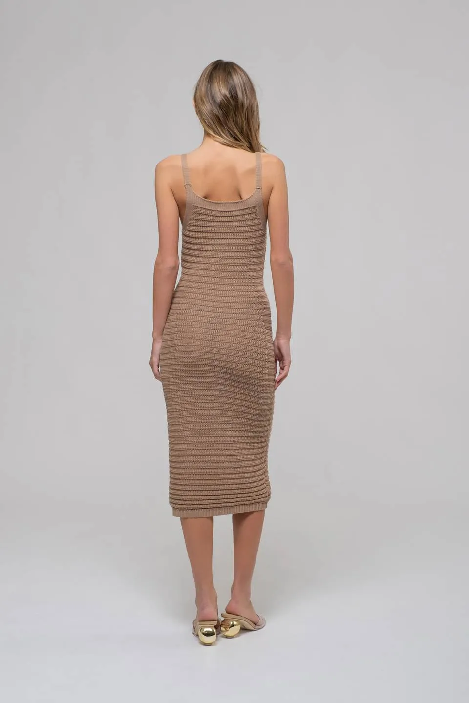 CROCHET CAMI MIDI DRESS