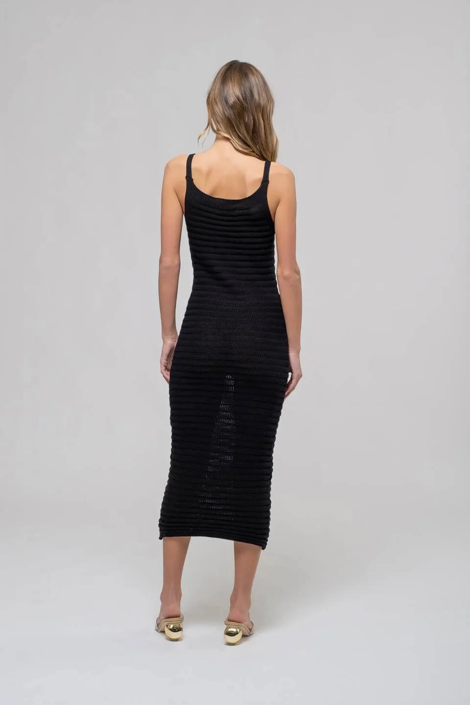 CROCHET CAMI MIDI DRESS