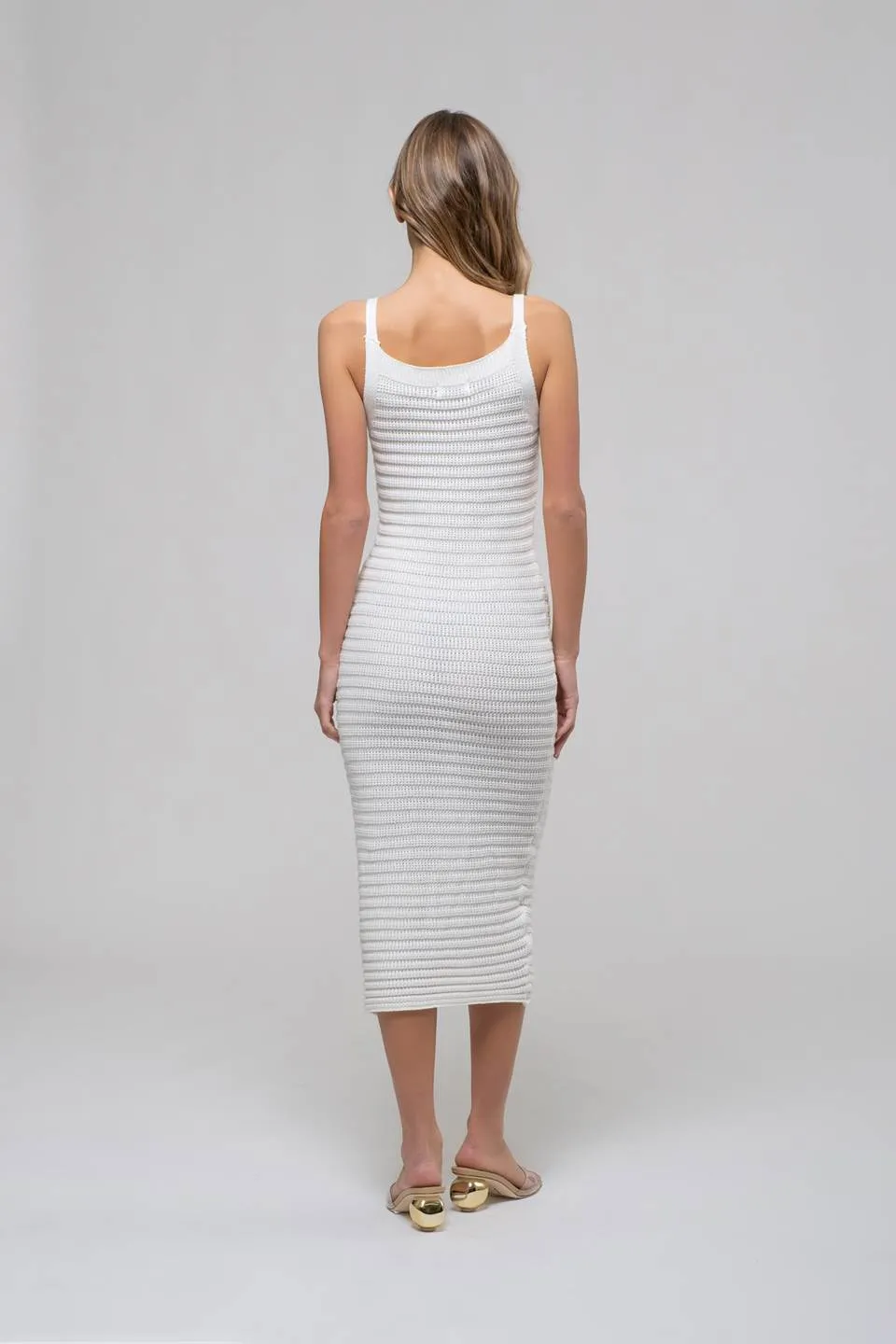 CROCHET CAMI MIDI DRESS