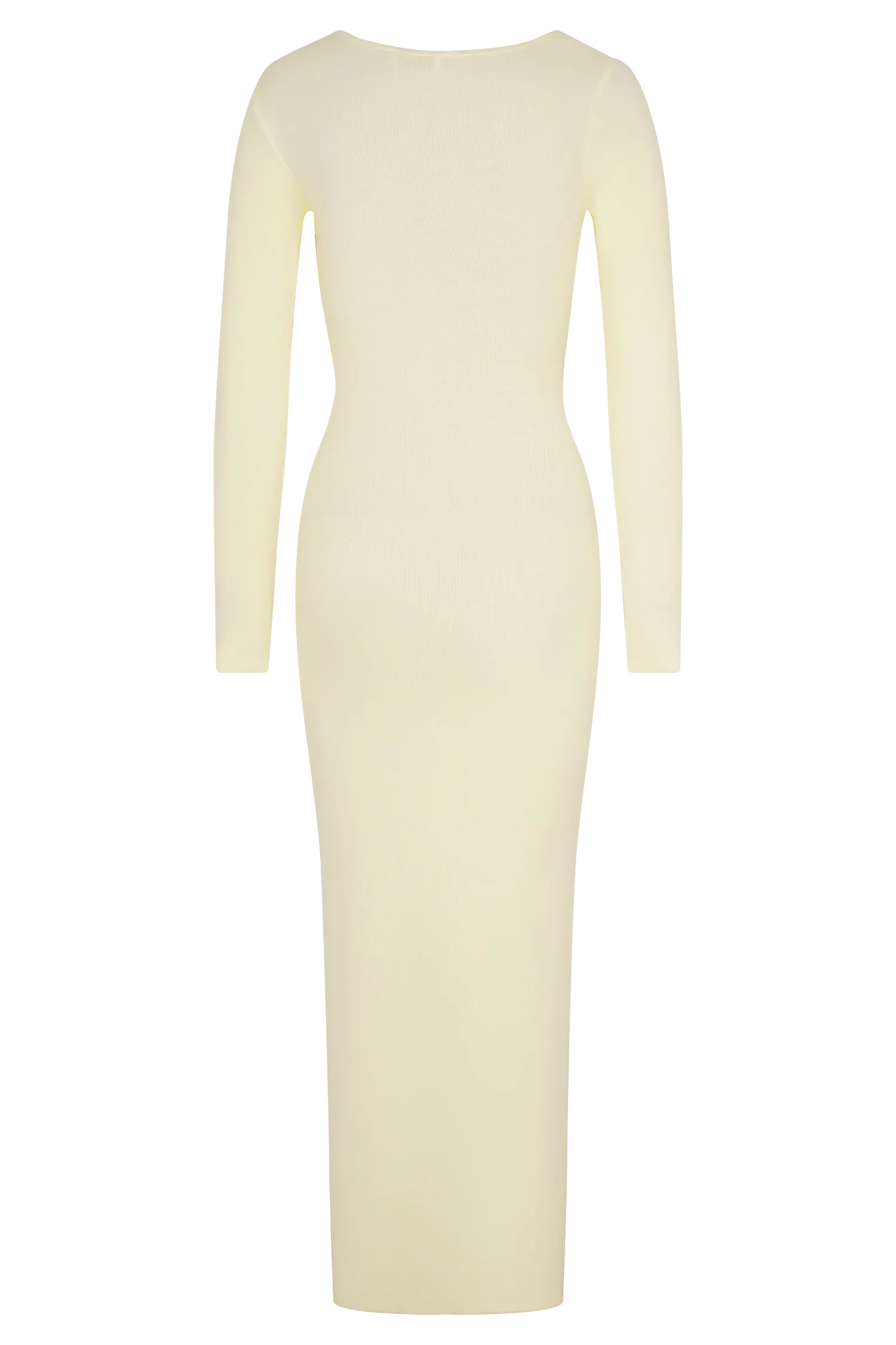 Culver Draped Twist Knit Midi Dress - Cream