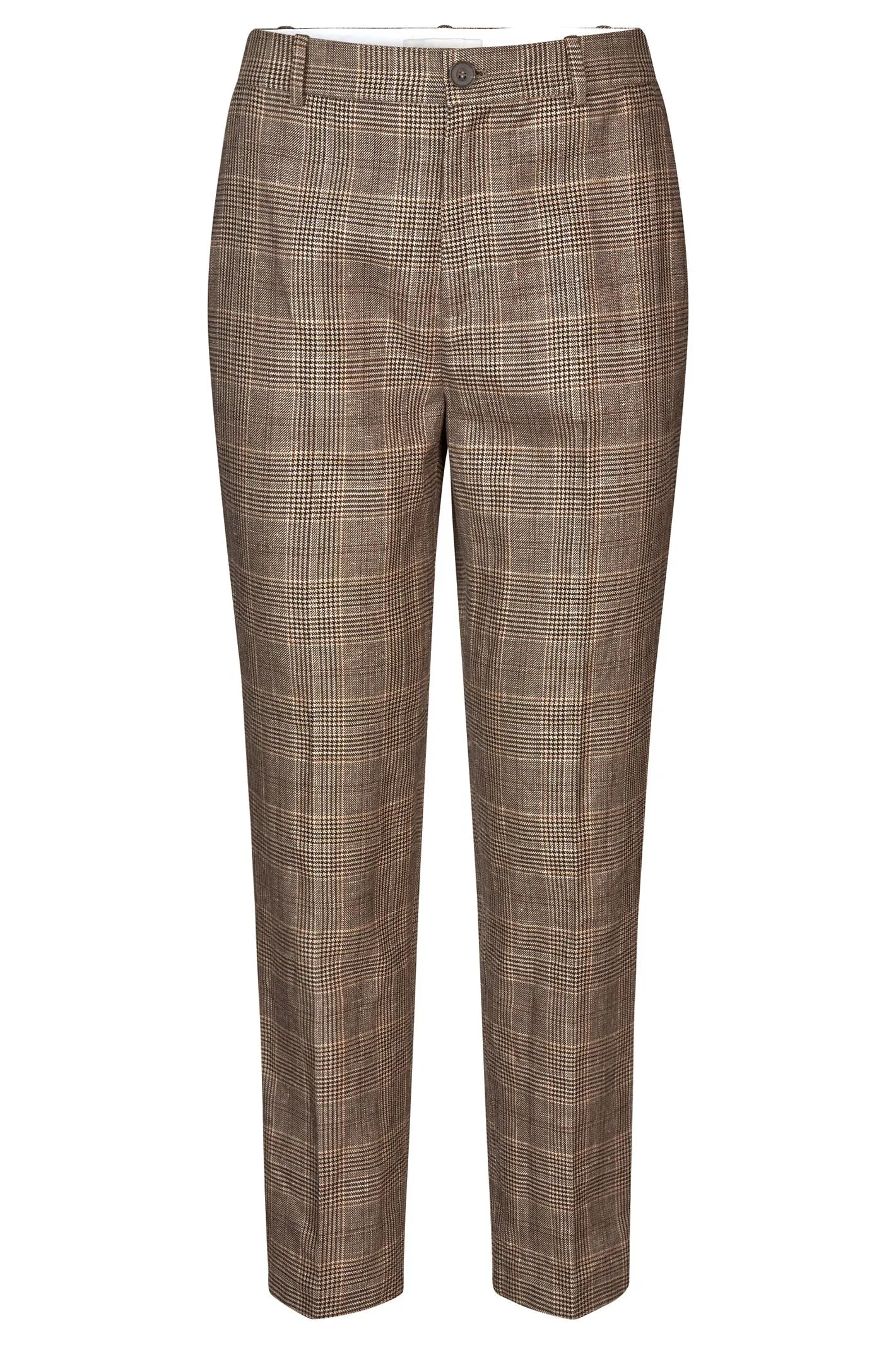 Dea Kudibal Arieldea Cropped Trousers Brown Spring Check 1391024 5819