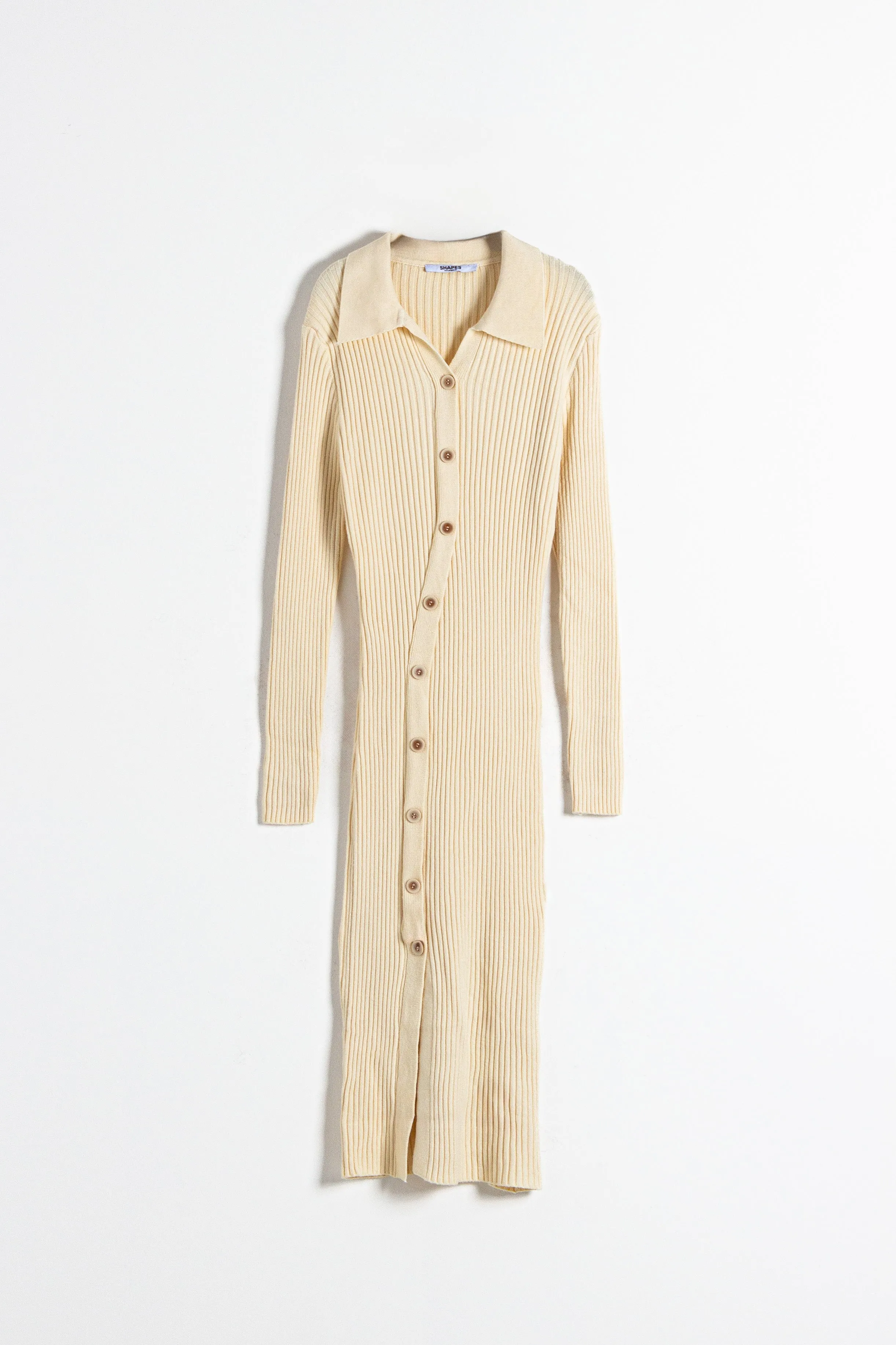 DETAILED KNIT SHIRT DRESS