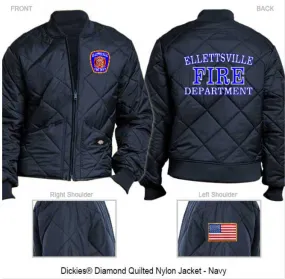 Dickies Diamond Quilted Nylon Jacket - Ellettsville FD