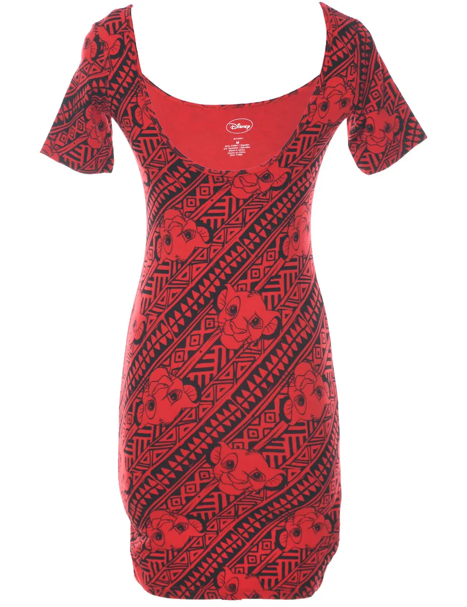 Disney Strechy Bodycon Dress - M