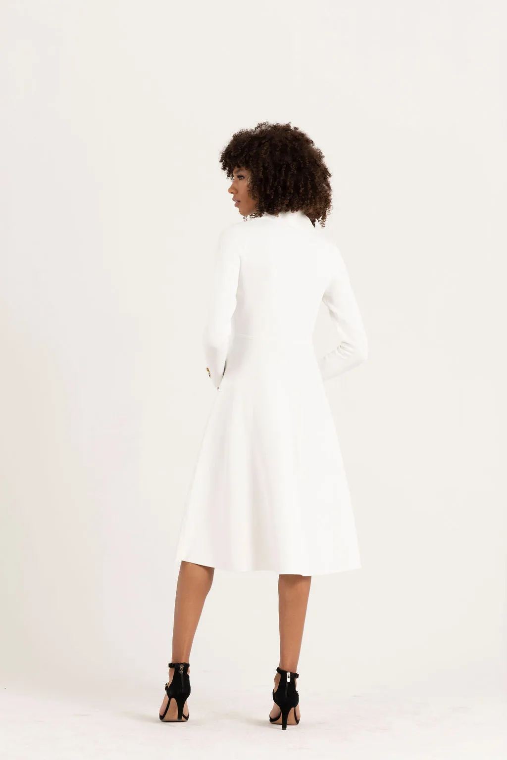 Dolcetto Knit Blazer Dress With Waistline