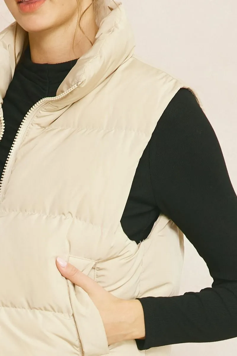 Double Down Vest - Sand