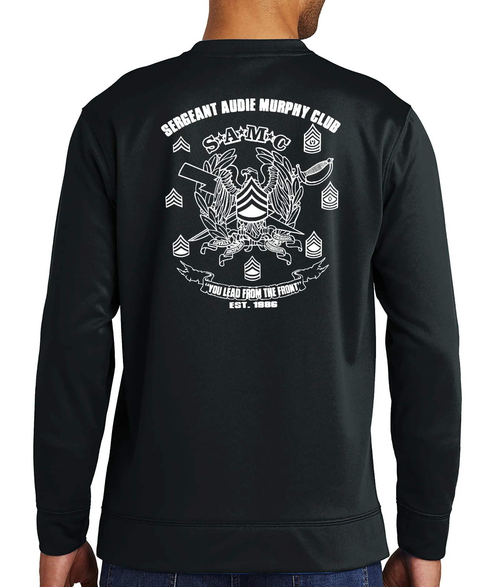 Doughboy SAMC Polyester Crewneck Unisex Sweatshirt. This sweatshirt IS approved for PT.