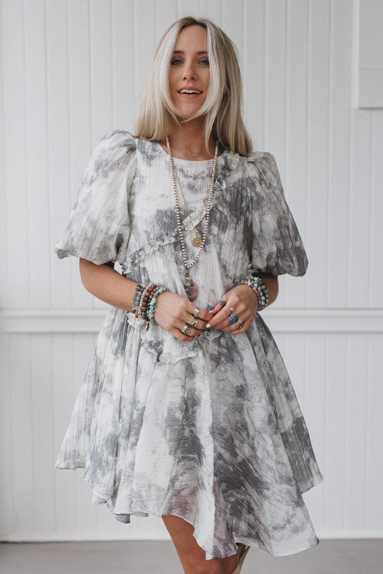 Dream Cloud Dress - Gray