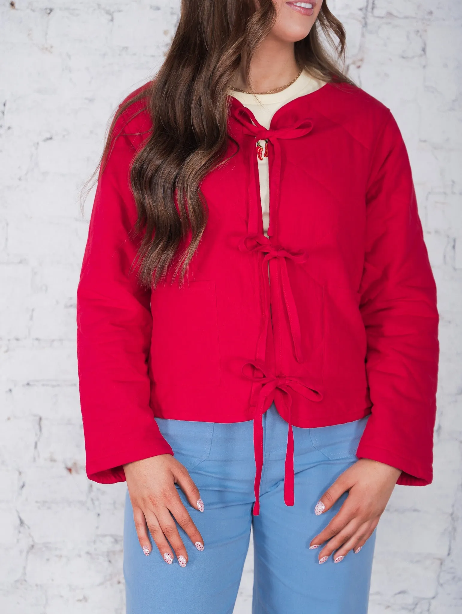 Elodie Tie Front Jacket
