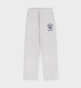 Emblem Straight Leg Sweatpant - Heather Gray/Navy