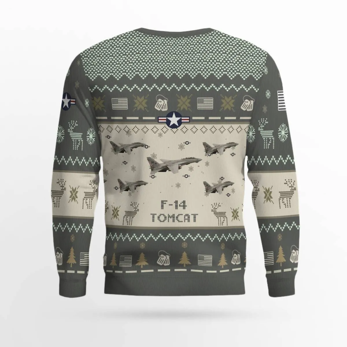 F-14 Tomcat VF-211 Checkmate F14 VF211 NAVAL Aircraft Ugly Sweater, Ugly Sweater Christmas Shirt for Men Dad Veteran