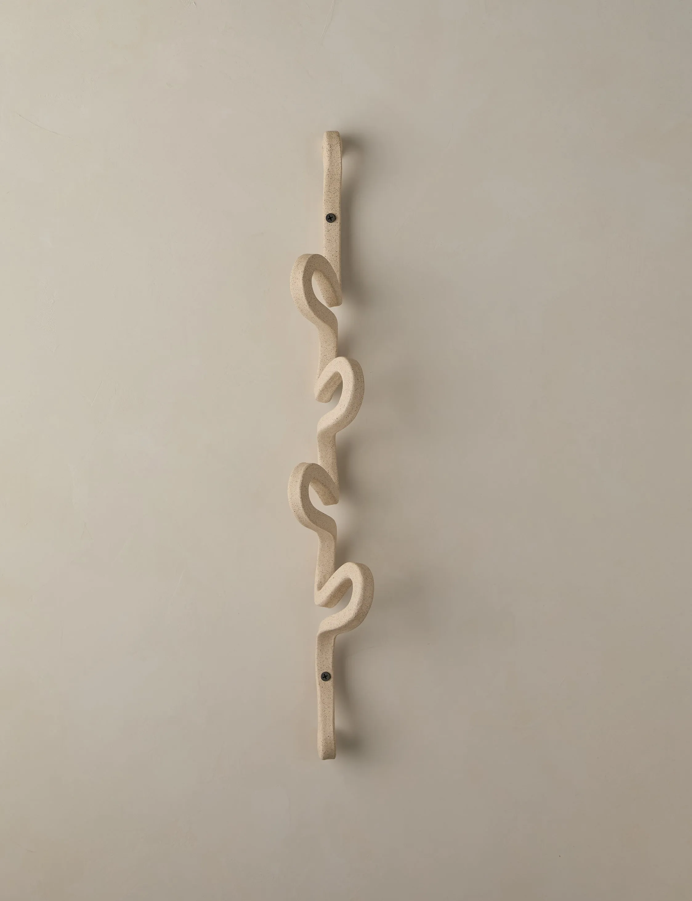 For-Everything Vertical Coat Rack by SIN Ceramics, Sand