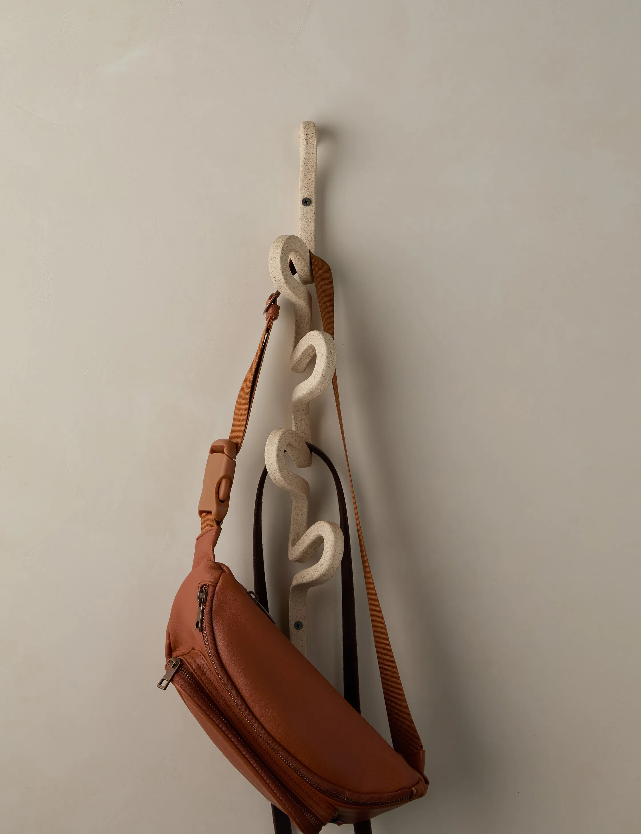 For-Everything Vertical Coat Rack by SIN Ceramics, Sand