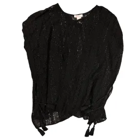 Girls Size 12/14 Youth Black Swimsuit Cover Beach Coat