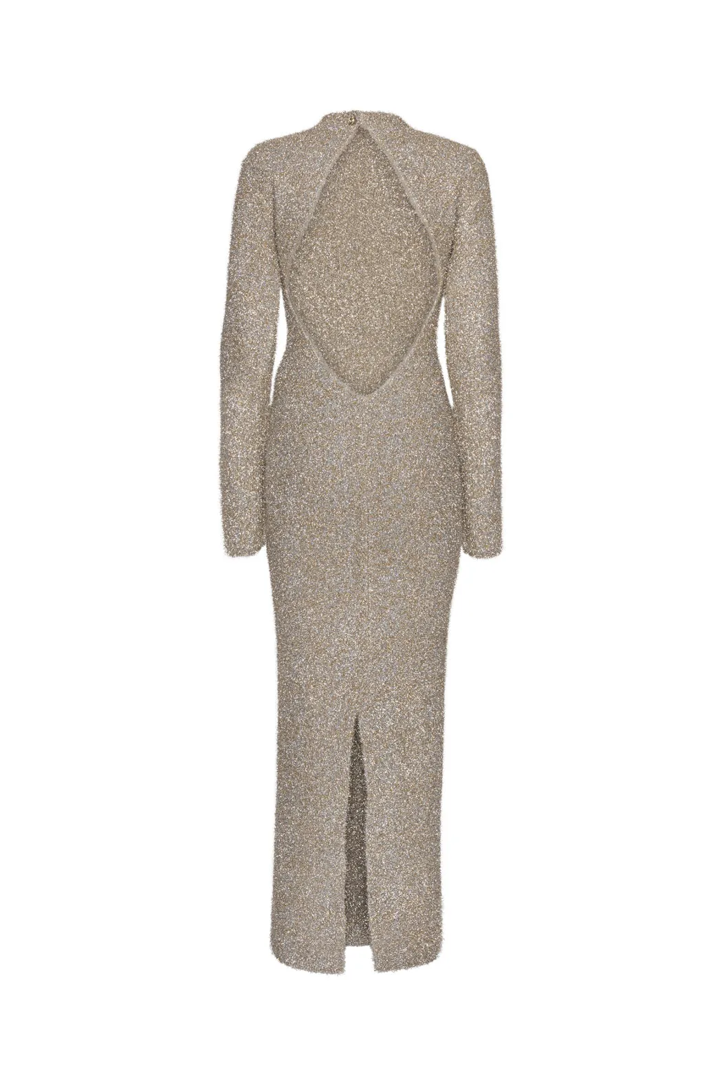Glitter Knit Maxi Dress - Rich Gold Comb.