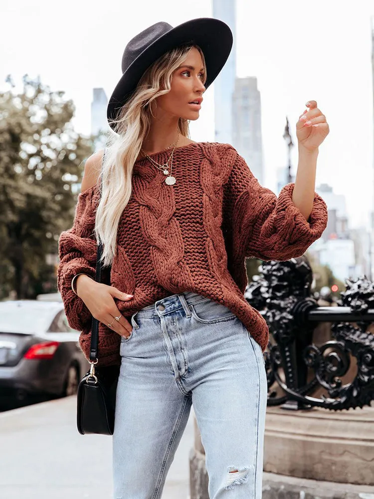 Grace Oversize Twist Bohemian Women Sweater
