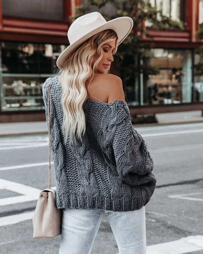 Grace Oversize Twist Bohemian Women Sweater