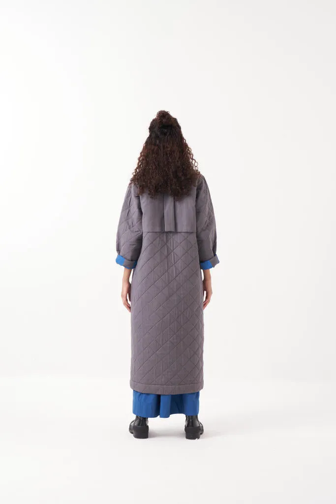 GREY LONG QUILTED JACKET CO-ORD (SET OF 2)-GREY
& ELECTRIC BLUE