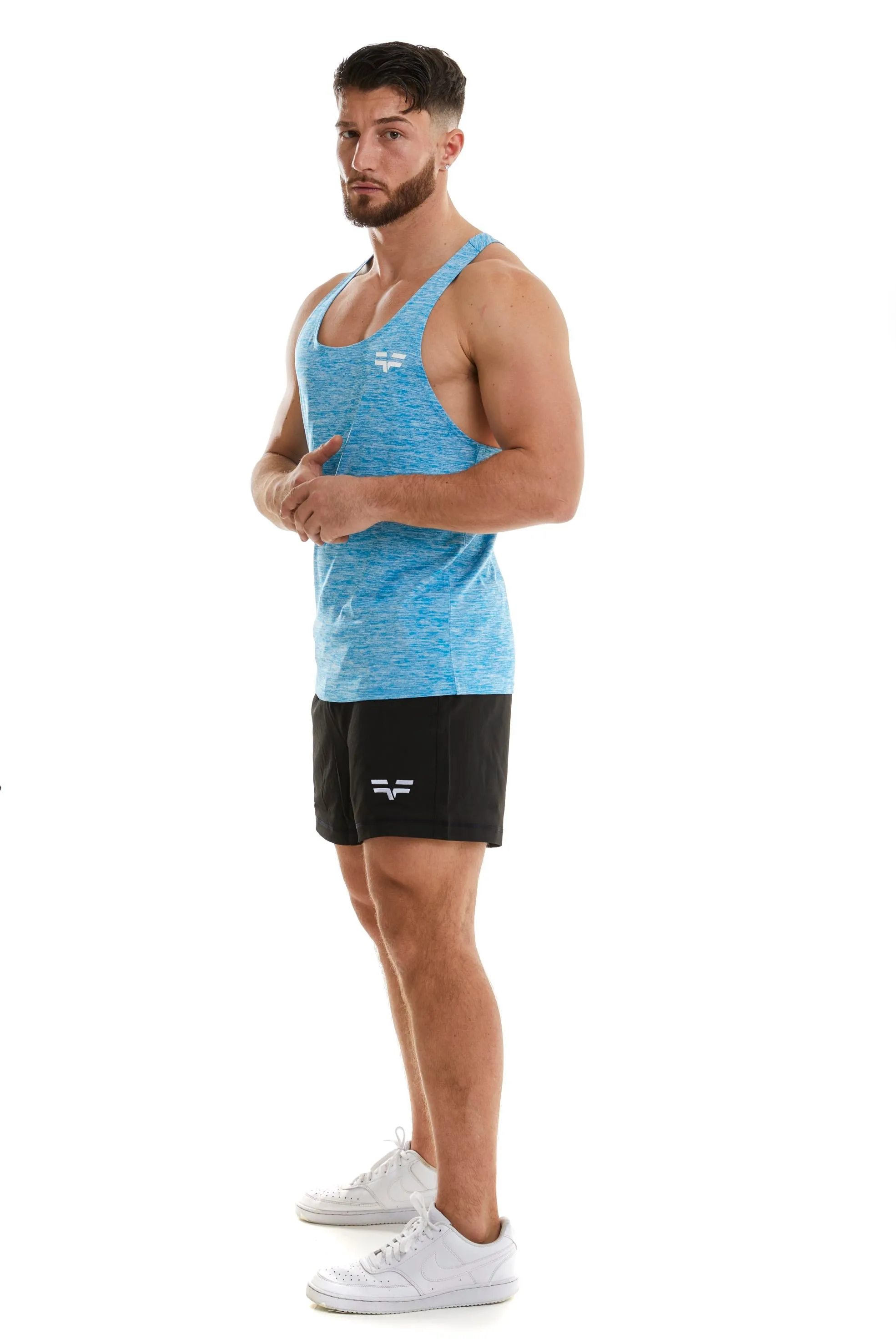GymFreak Mens Active Vest - Blue