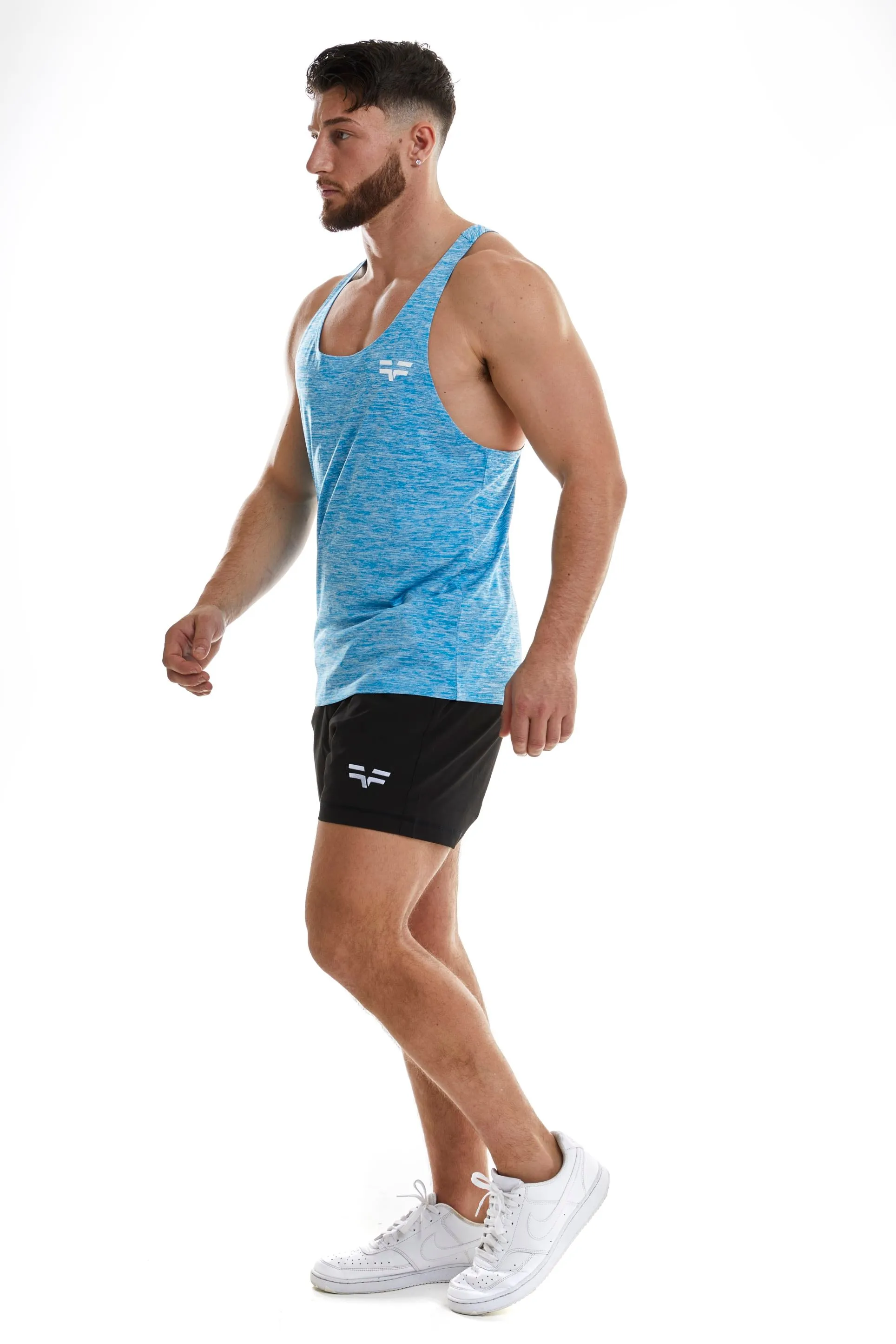 GymFreak Mens Active Vest - Blue