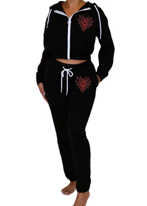 Heart Web Sweatpants