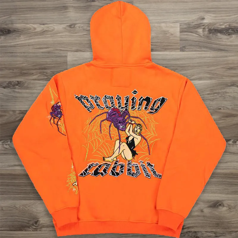 Hell spider casual street sports hoodie