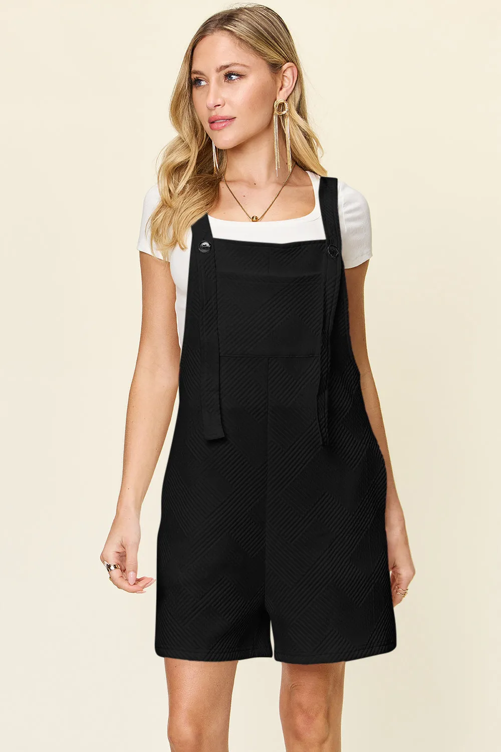 Henry Textured Overall Romper