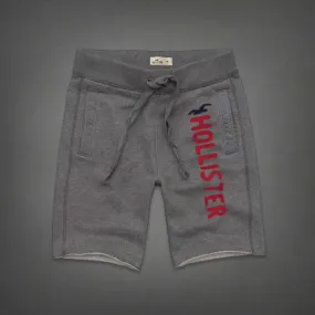 Hollister Logo Graphic Jogger Shorts -Ash