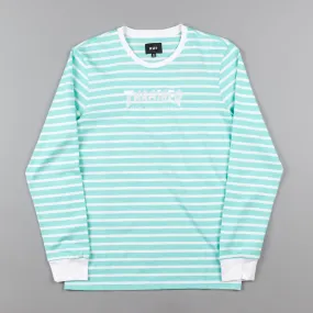 HUF x Thrasher TDS Stripe Crewneck Sweatshirt - Mint