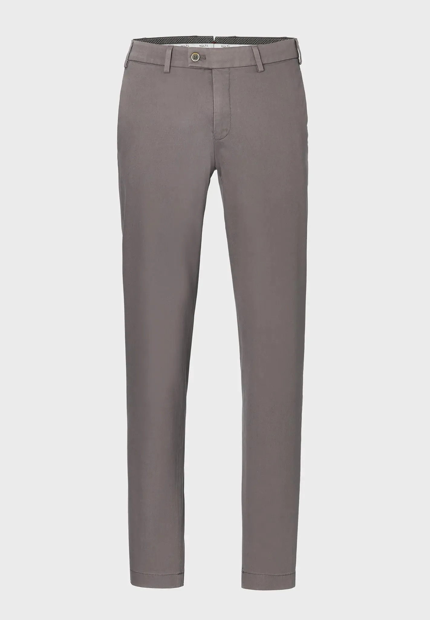 ID24786-Hiltl- Grey Tricotine Cotton Trouser