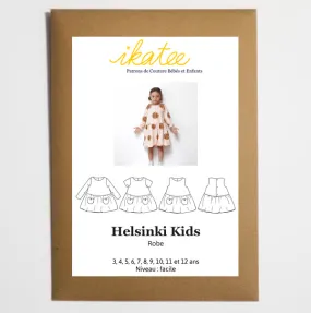 Ikatee - HELSINKI KIDS Dress 3-12 Years - Paper Sewing Pattern