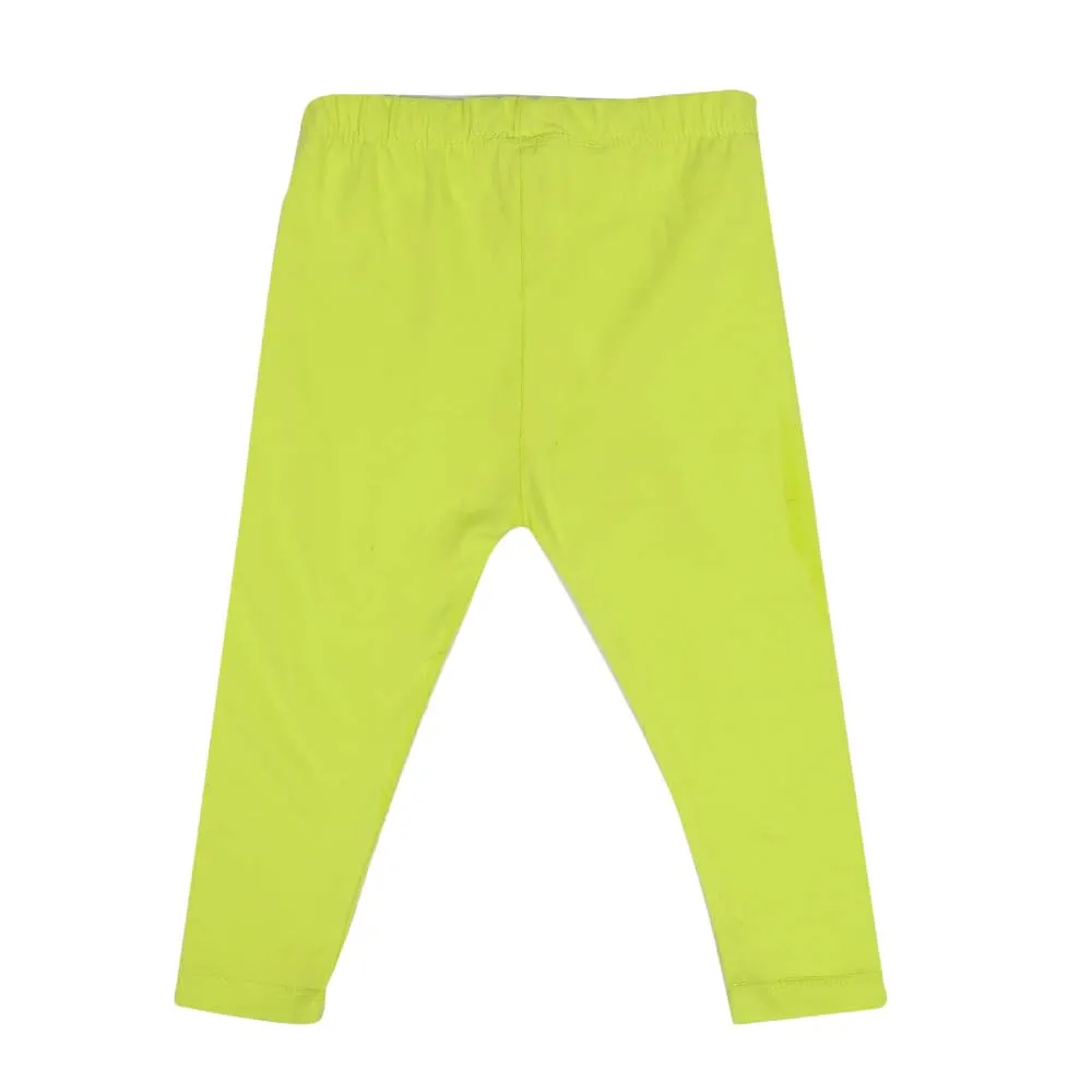 Infant Girls Plain Basic Tights - Green