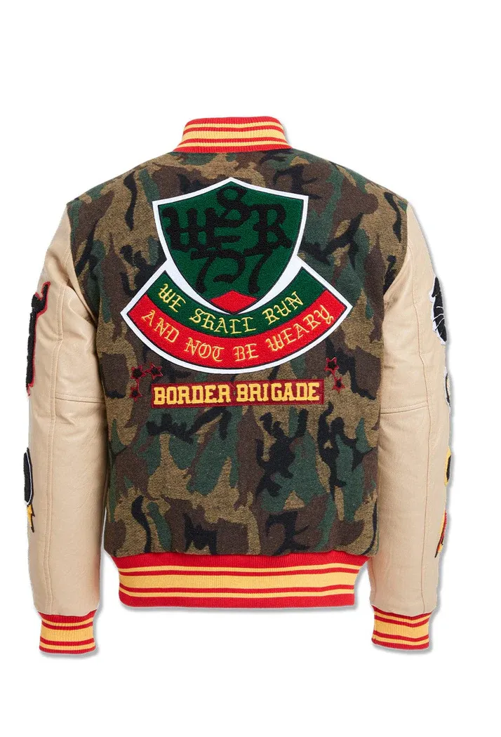 JORDAN CRAIG HELLCAT VARSITY JACKET (VINTAGE CAMO)