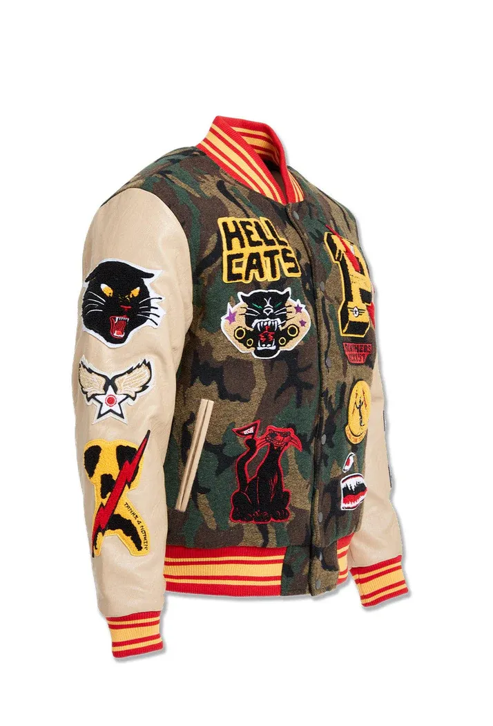 JORDAN CRAIG HELLCAT VARSITY JACKET (VINTAGE CAMO)