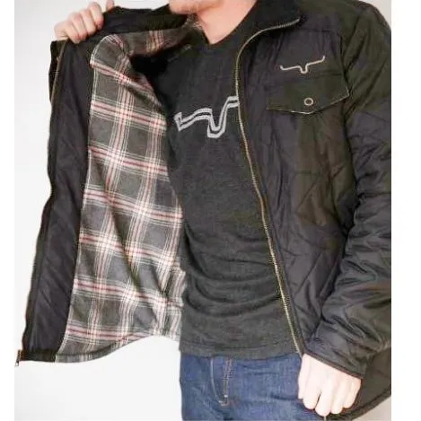 Kimes Ranch Men's Jacket Quilted Nylon Skink Lined