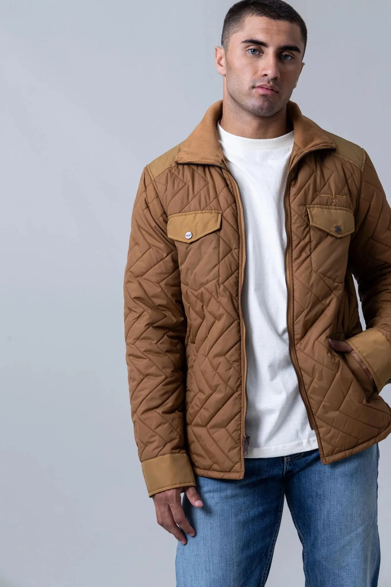 Kimes Ranch Men's Jacket Quilted Nylon Skink Lined