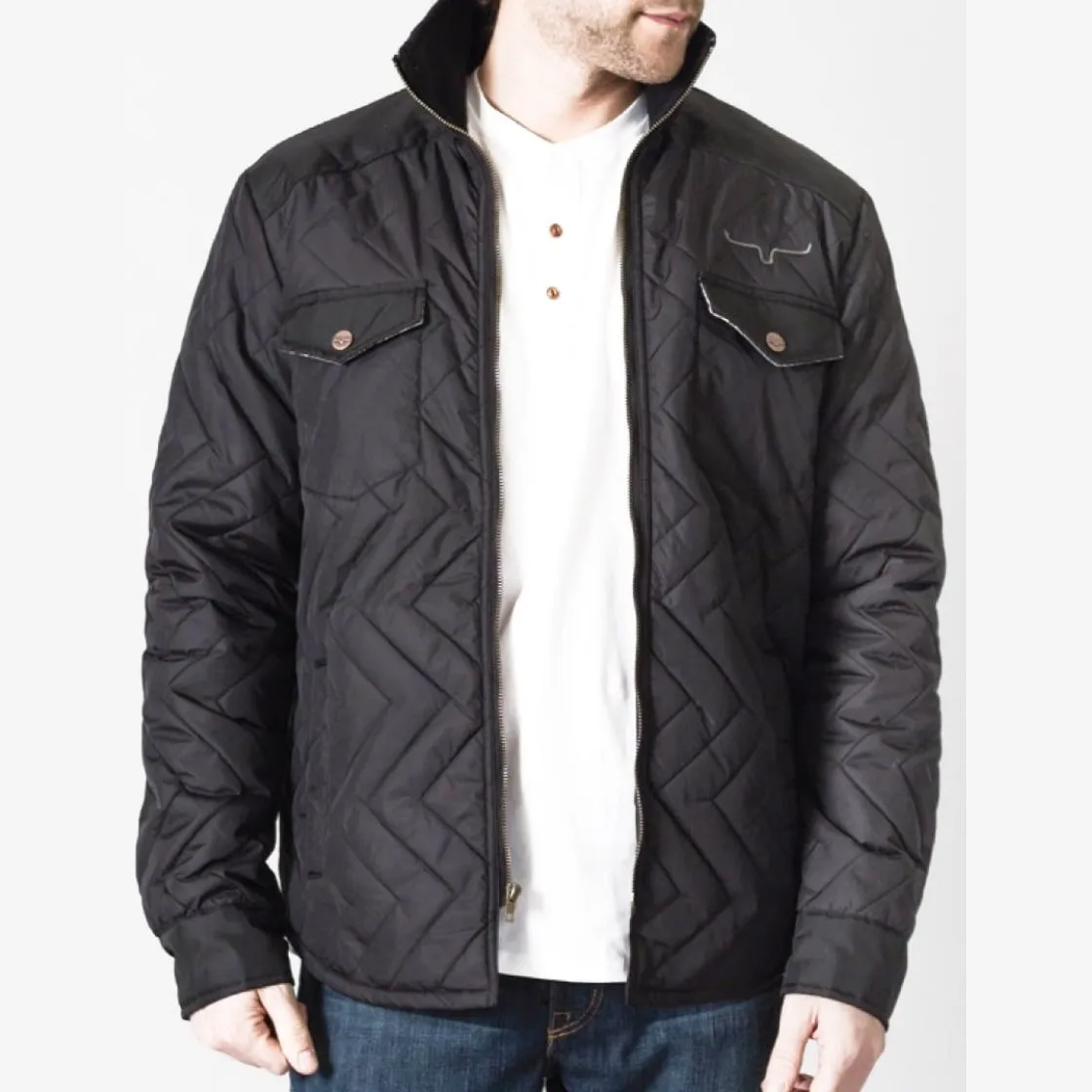 Kimes Ranch Men's Jacket Quilted Nylon Skink Lined