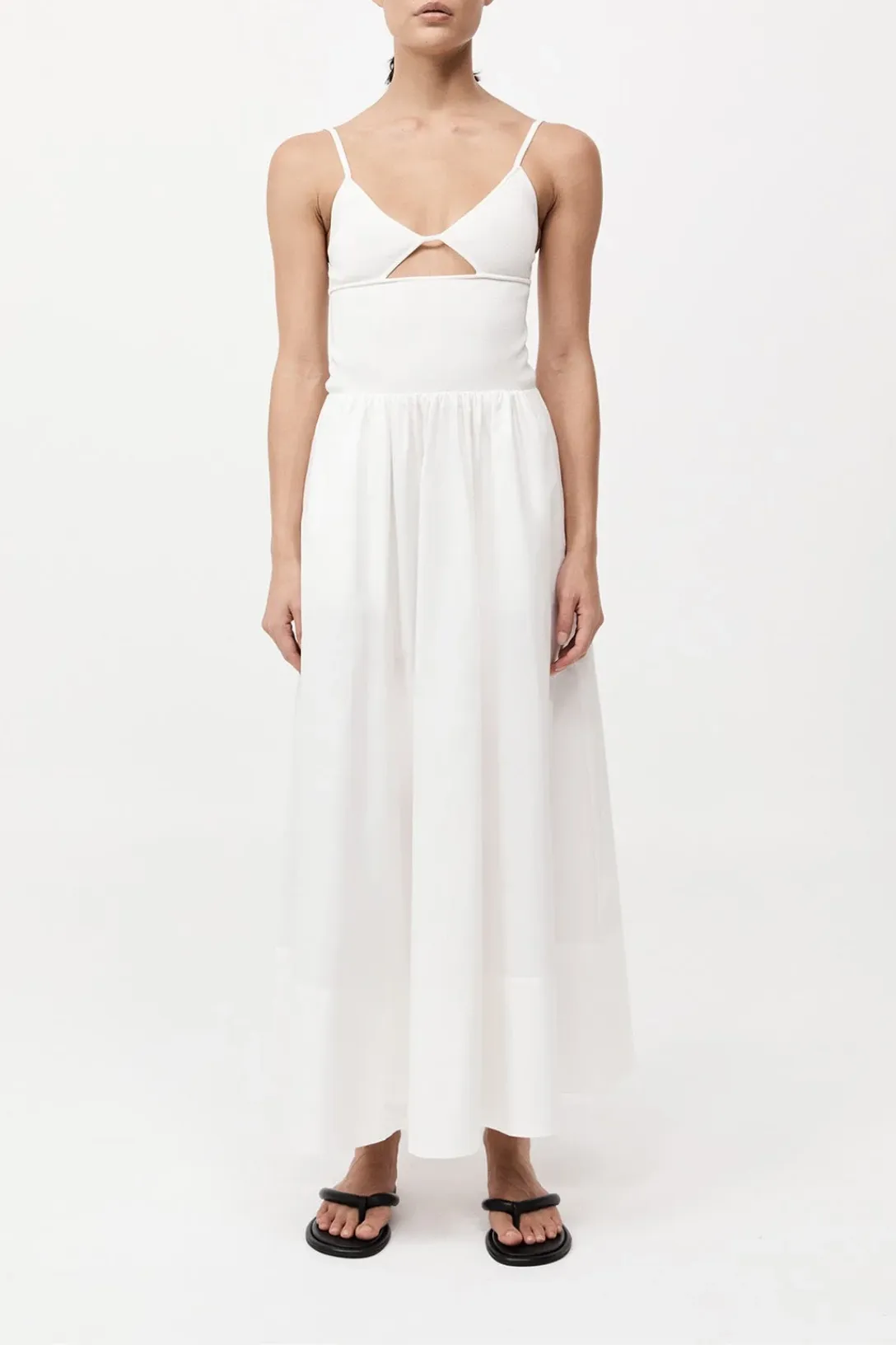 Knit Cami Dress | White