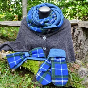 Knit Lined Fleece Infinity Scarf