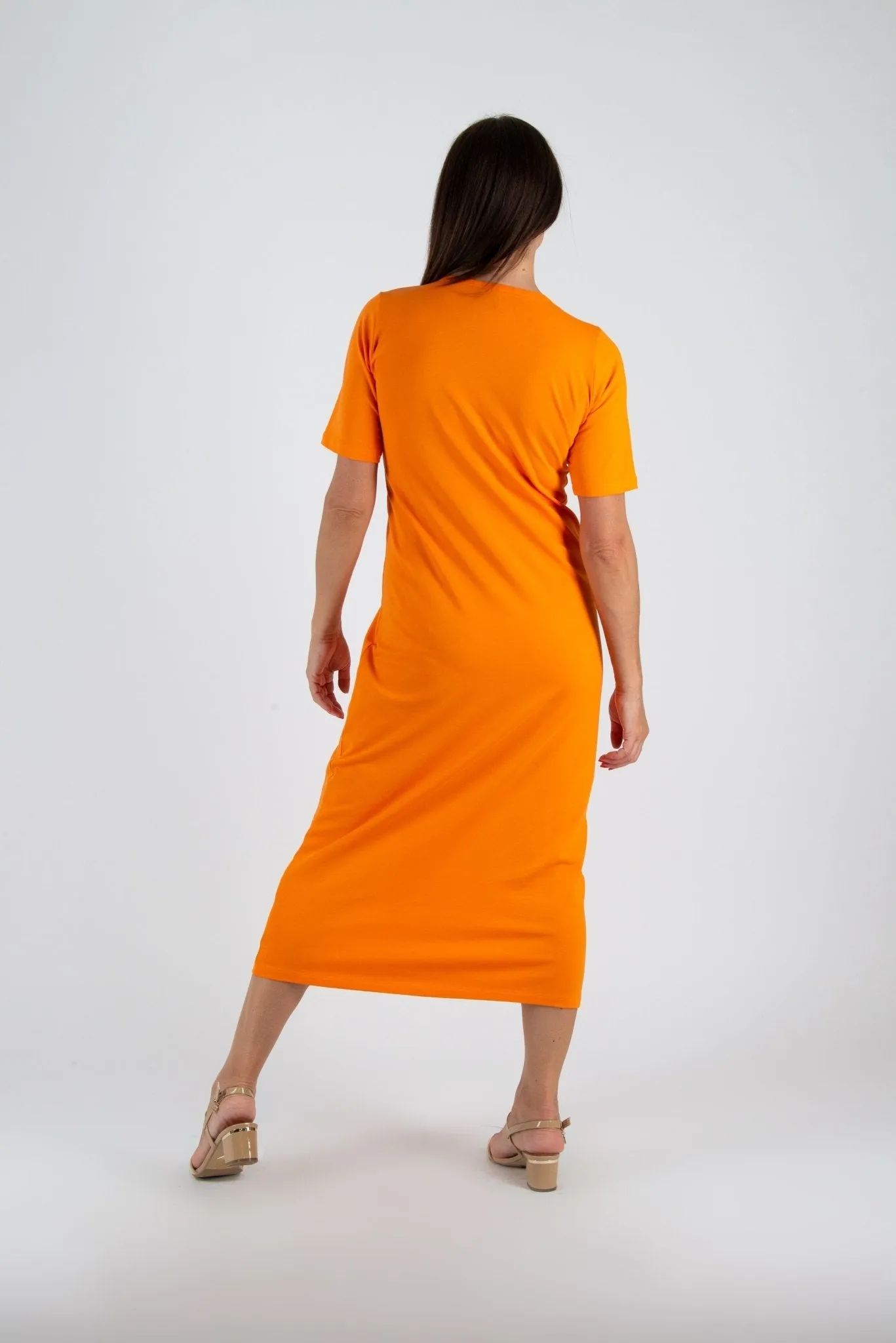KRISTA V Neck Jersey Dress