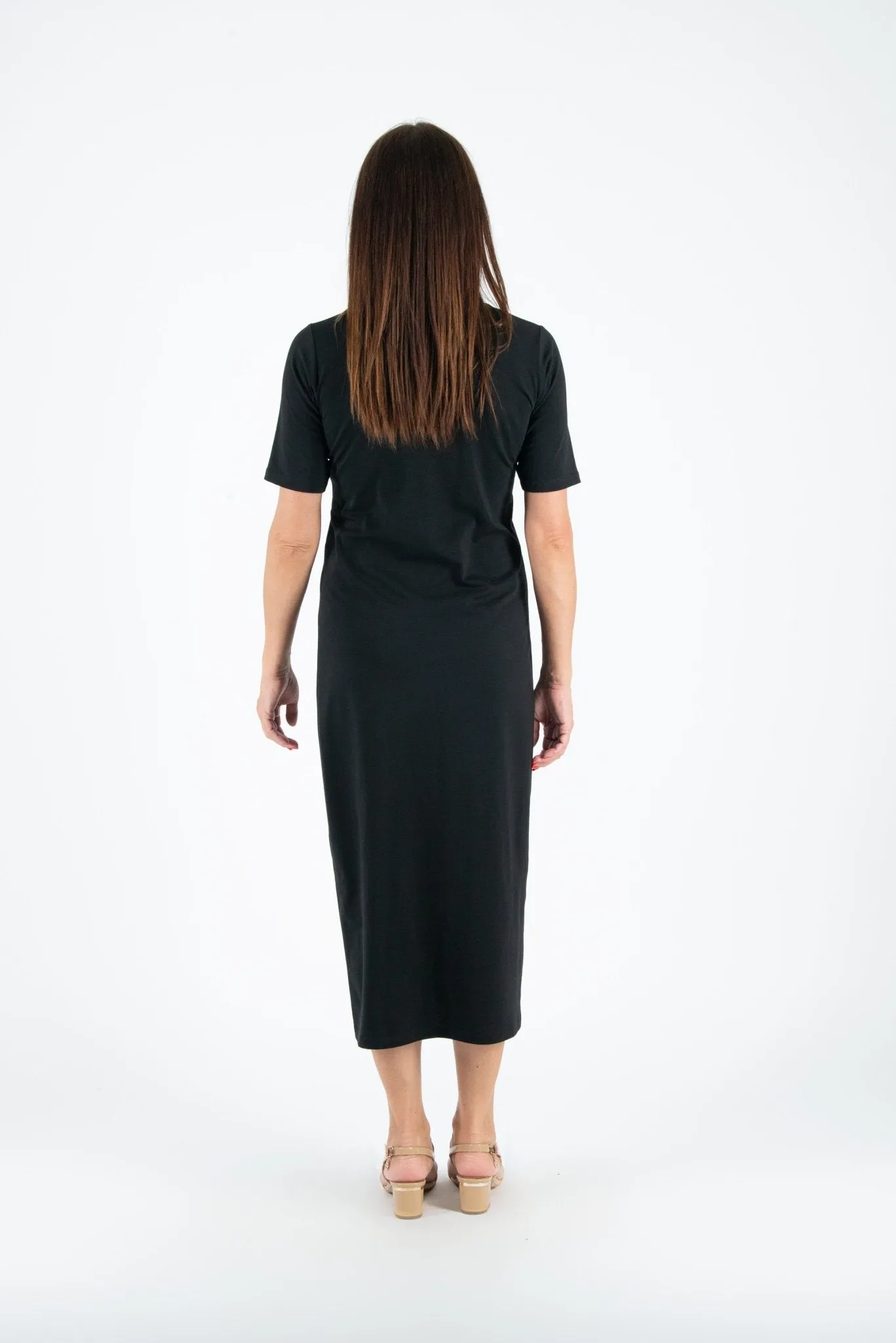 KRISTA V Neck Jersey Dress