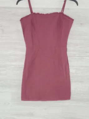 L.A. Hearts PacSun Women's Short Burgundy Thin Strap Dress Size XS