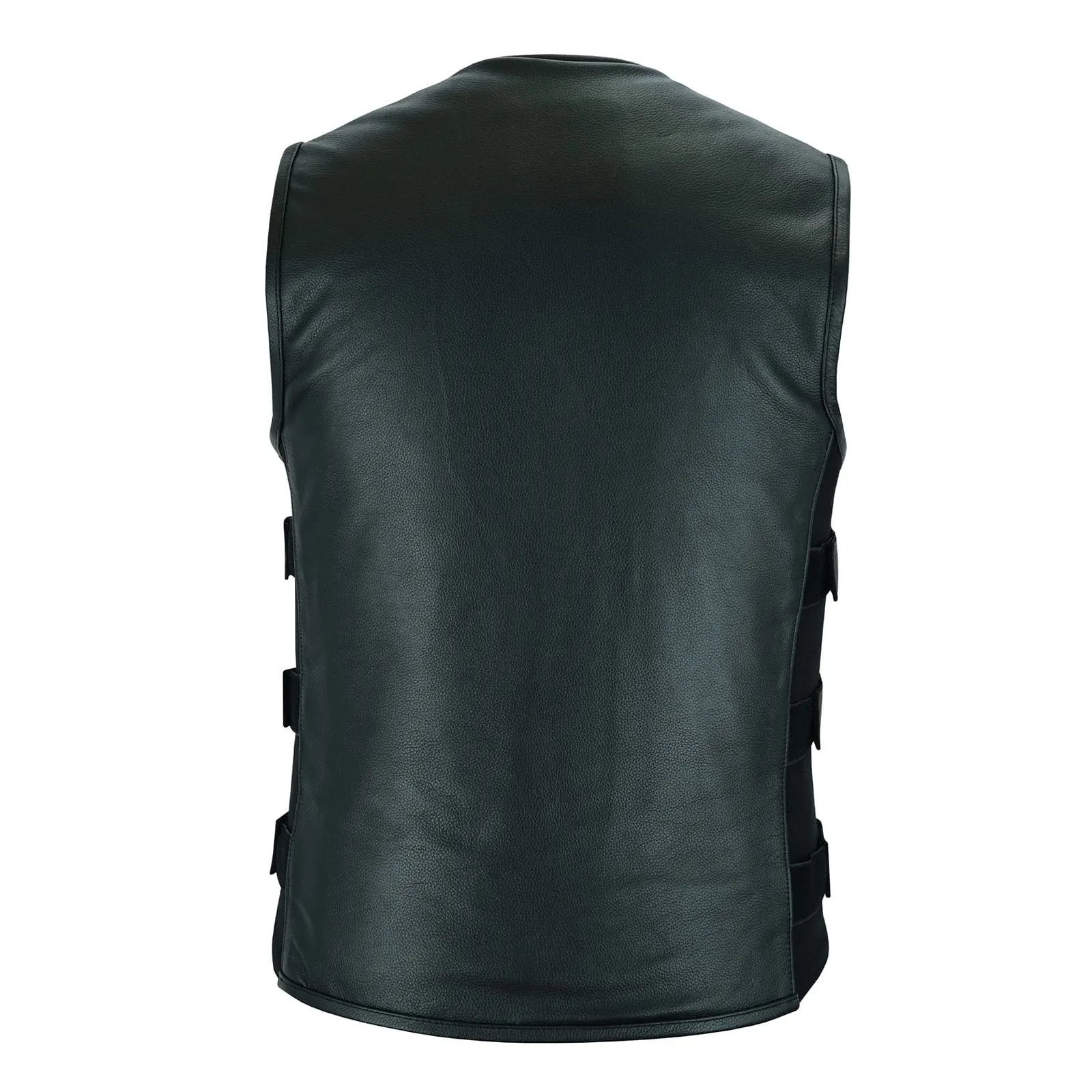 Leatherick SWAT Style Cowhide Biker Vest