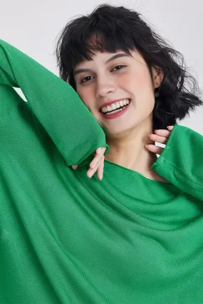 Lightweight Tencel Blend Long Sleeve Knit Top